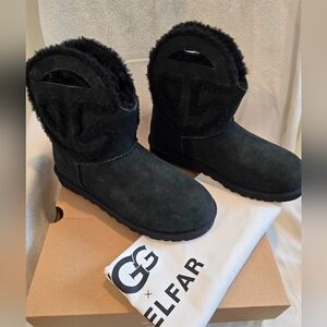 *BNIB* UGG X Telfar Logo Mini Black Boots M8/W10